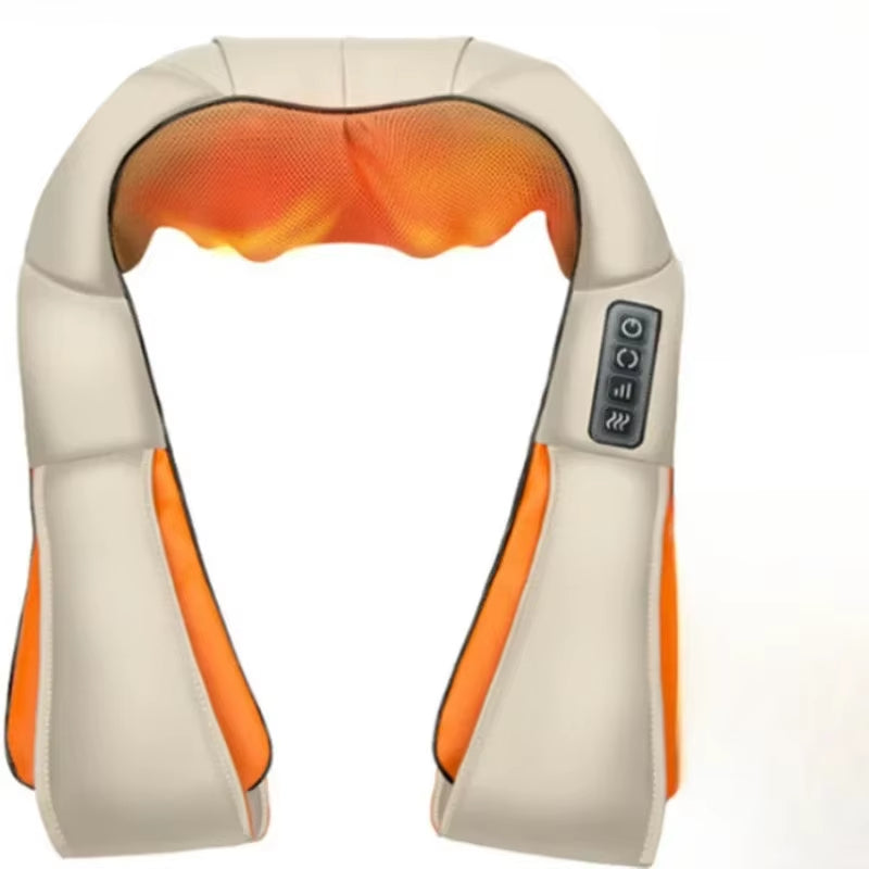 Shiatsu Neck Shoulder Massager Hot Compress Cervical Massagers Cars Home Kneading Massaging Shawl Electric Necks Waist Shawls