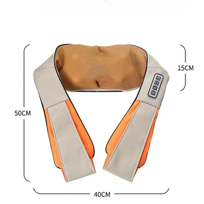 Shiatsu Neck Shoulder Massager Hot Compress Cervical Massagers Cars Home Kneading Massaging Shawl Electric Necks Waist Shawls